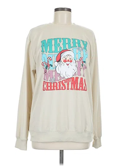 Pre-owned Unbranded Sweatshirt In Silver