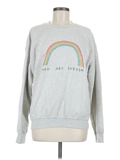 Pre-owned Unbranded Sweatshirt In Silver