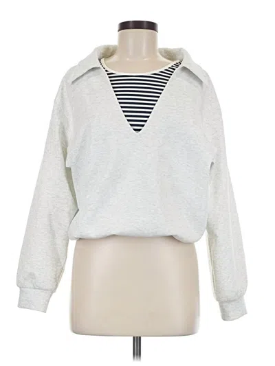 Pre-owned Unbranded Sweatshirt In Silver