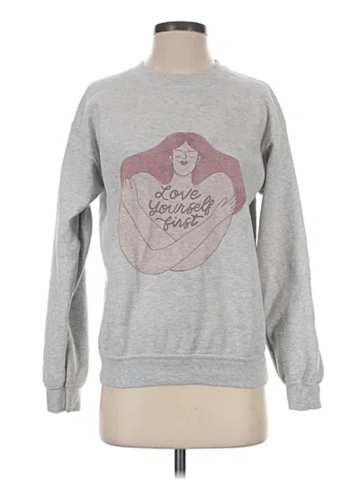 Pre-owned Unbranded Sweatshirt In Silver