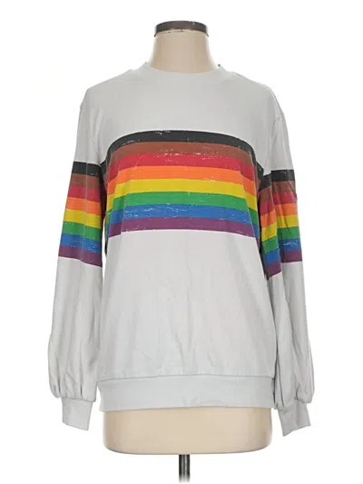 Pre-owned Unbranded Sweatshirt In Silver