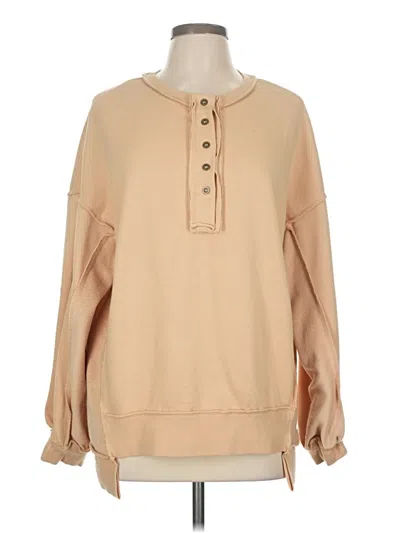 Pre-owned Unbranded Sweatshirt In Tan