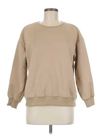 Pre-owned Unbranded Sweatshirt In Tan
