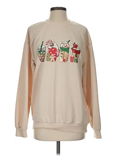 Pre-owned Unbranded Sweatshirt In Tan