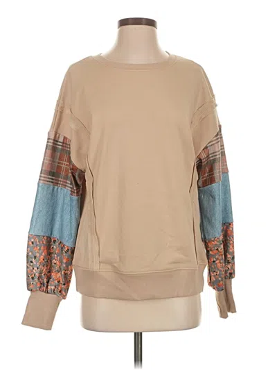 Pre-owned Unbranded Sweatshirt In Tan