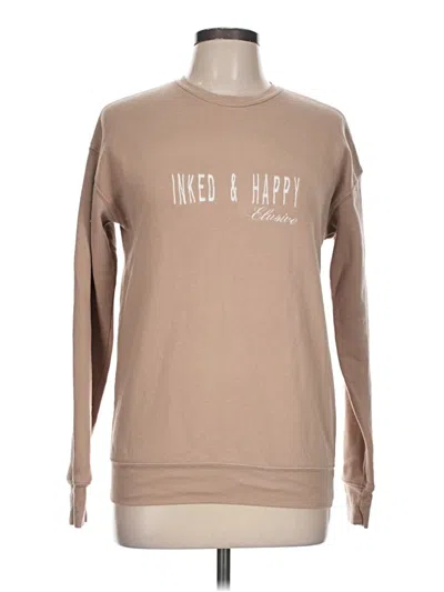Pre-owned Unbranded Sweatshirt In Tan