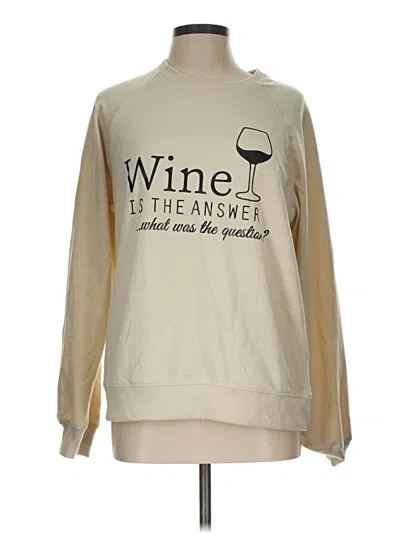 Pre-owned Unbranded Sweatshirt In Tan