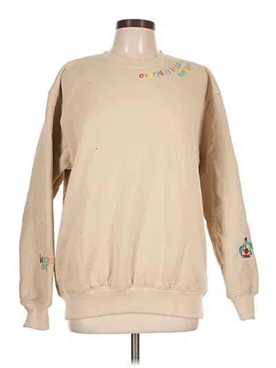 Pre-owned Unbranded Sweatshirt In Tan