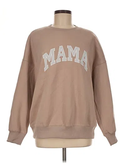 Pre-owned Unbranded Sweatshirt In Tan