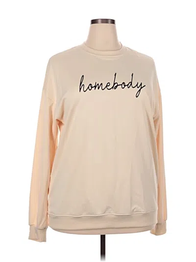 Pre-owned Unbranded Sweatshirt In Tan