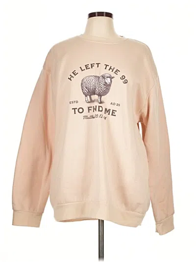 Pre-owned Unbranded Sweatshirt In Tan