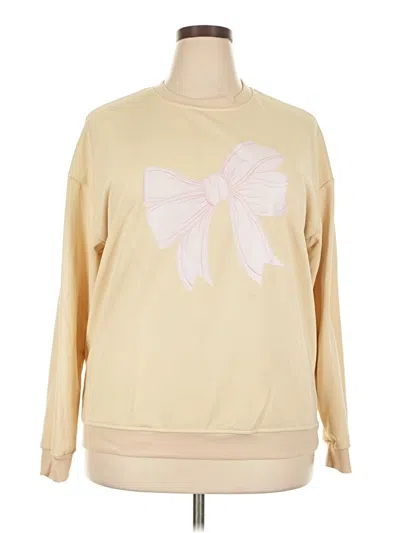 Pre-owned Unbranded Sweatshirt In Tan