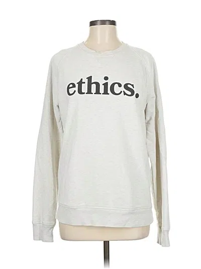 Pre-owned Unbranded Sweatshirt In White