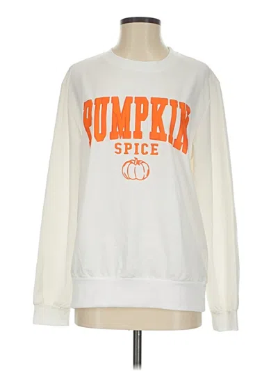 Pre-owned Unbranded Sweatshirt In White