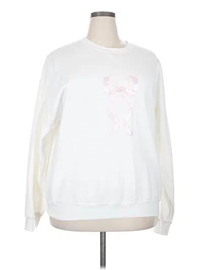 Pre-owned Unbranded Sweatshirt In White