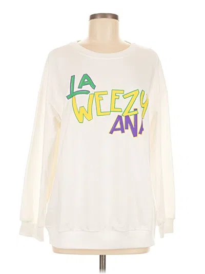 Pre-owned Unbranded Sweatshirt In White