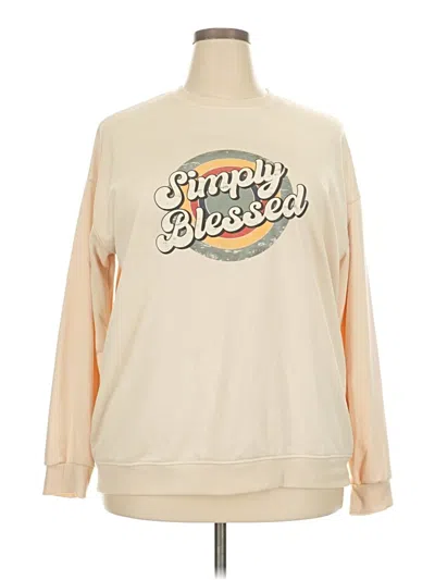 Pre-owned Unbranded Sweatshirt In White