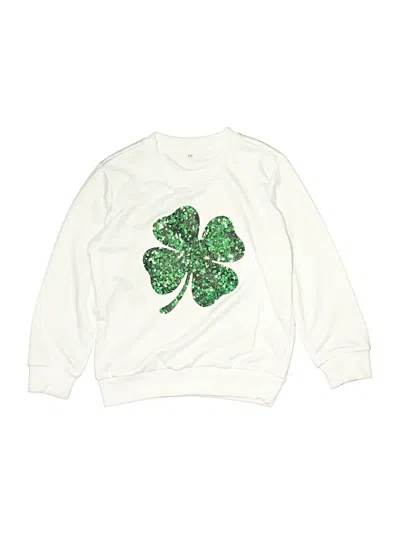 Pre-owned Unbranded Kids' Sweatshirt In White