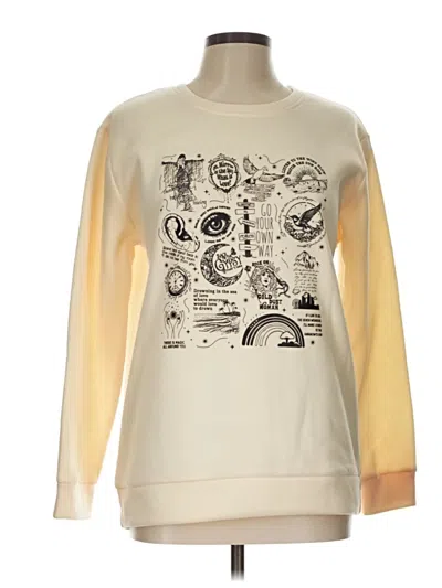Pre-owned Unbranded Sweatshirt In White
