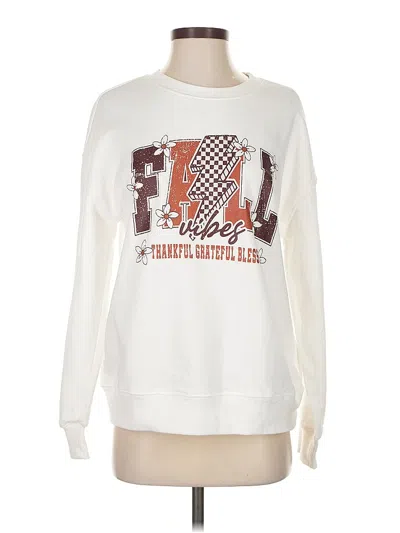 Pre-owned Unbranded Sweatshirt In White