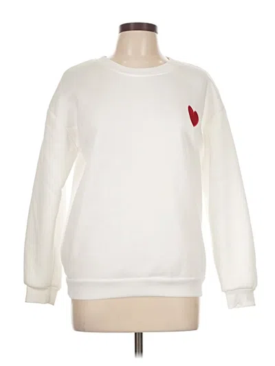 Pre-owned Unbranded Sweatshirt In White