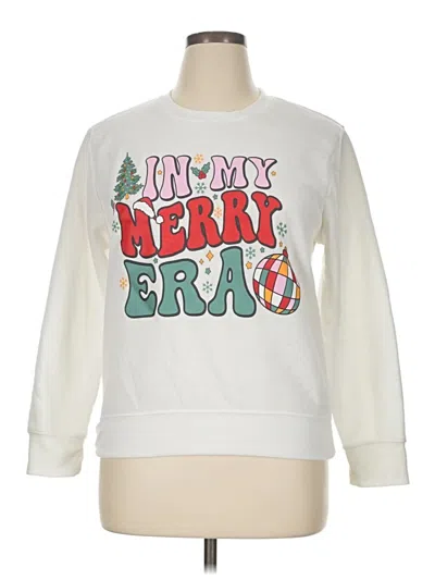 Pre-owned Unbranded Sweatshirt In White