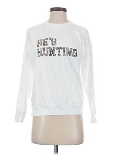 Pre-owned Unbranded Sweatshirt In White