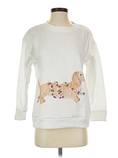 Pre-owned Unbranded Sweatshirt In White