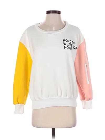 Pre-owned Unbranded Sweatshirt In White