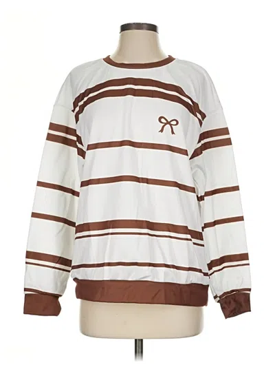 Pre-owned Unbranded Sweatshirt In White