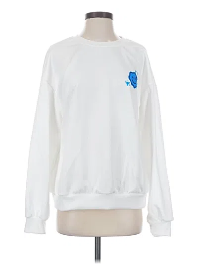 Pre-owned Unbranded Sweatshirt In White