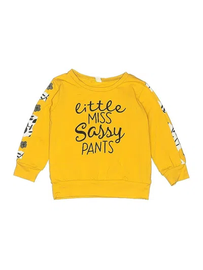 Pre-owned Unbranded Kids' Sweatshirt In Yellow
