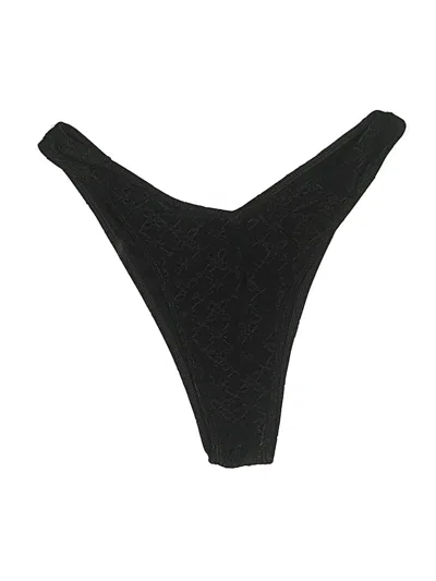 Pre-owned Unbranded Swimsuit Bottoms In Black