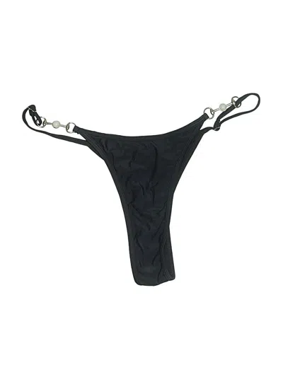 Pre-owned Unbranded Swimsuit Bottoms In Black