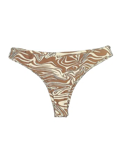 Pre-owned Unbranded Swimsuit Bottoms In Brown