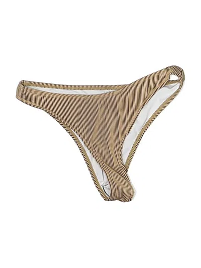 Pre-owned Unbranded Swimsuit Bottoms In Brown