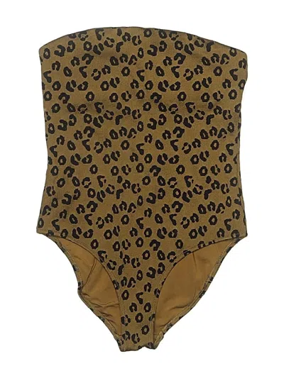 Pre-owned Unbranded Swimsuit Bottoms In Brown