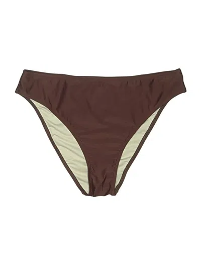 Pre-owned Unbranded Swimsuit Bottoms In Brown