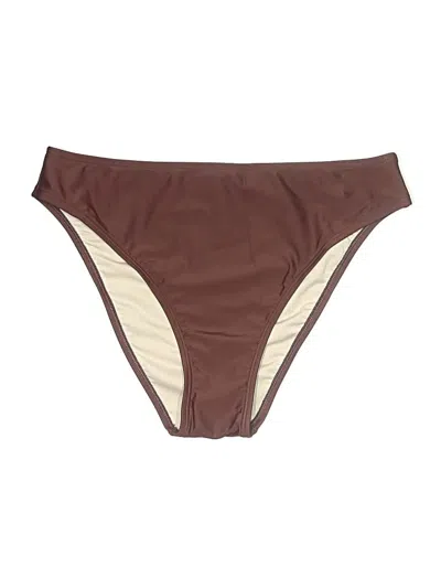Pre-owned Unbranded Swimsuit Bottoms In Brown