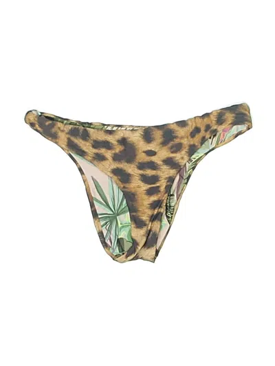 Pre-owned Unbranded Swimsuit Bottoms In Brown