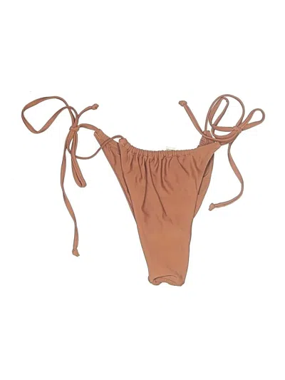 Pre-owned Unbranded Swimsuit Bottoms In Brown