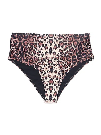 Pre-owned Unbranded Swimsuit Bottoms In Brown