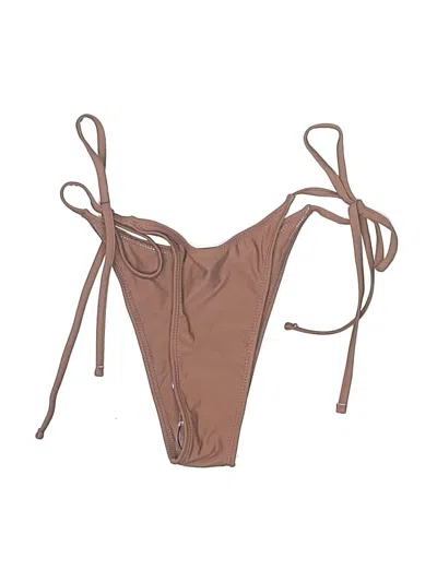 Pre-owned Unbranded Swimsuit Bottoms In Brown