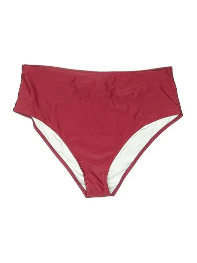 Pre-owned Unbranded Swimsuit Bottoms In Burgundy