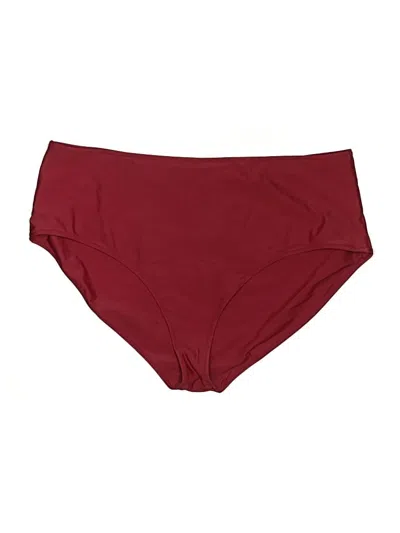 Pre-owned Unbranded Swimsuit Bottoms In Burgundy