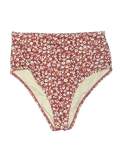 Pre-owned Unbranded Swimsuit Bottoms In Burgundy