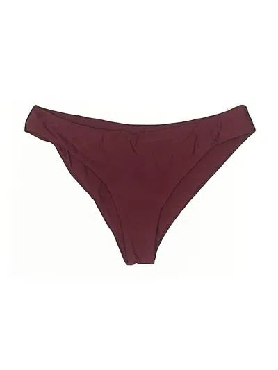 Pre-owned Unbranded Swimsuit Bottoms In Burgundy