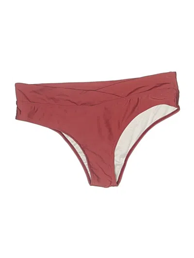 Pre-owned Unbranded Swimsuit Bottoms In Burgundy