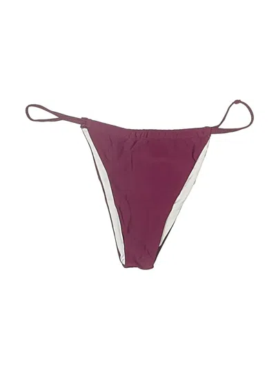 Pre-owned Unbranded Swimsuit Bottoms In Burgundy