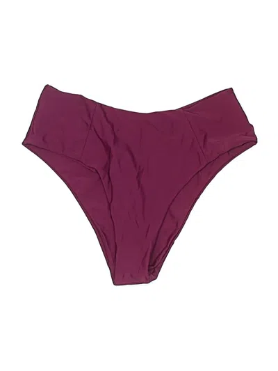 Pre-owned Unbranded Swimsuit Bottoms In Burgundy
